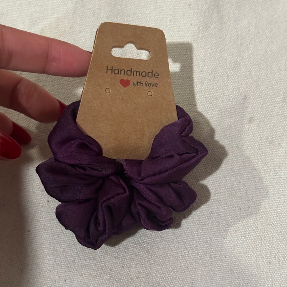 Mine Purple Handmade Hair Scrunchie